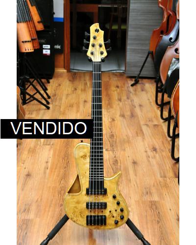 Meridian Mojo II 5 String Poplar Burl Top